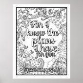 Poster Écriture Couleur moi Jolie (Devant)