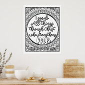 Poster Écriture Couleur moi Jolie (Cuisine)