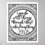 Poster Écriture Couleur moi Jolie (Devant)