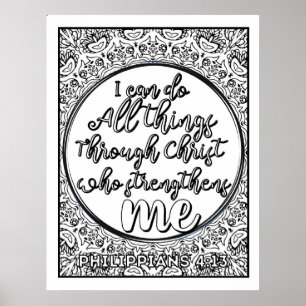 Poster Écriture Couleur moi Jolie