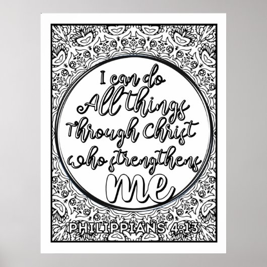 Poster Écriture Couleur moi Jolie (Devant)