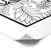 Poster Écriture Couleur moi Jolie (Coin)