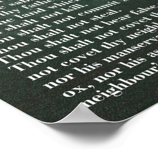 Poster Écriture de grâce et de vérité (Coin)