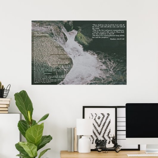 Poster Écriture de grâce et de vérité (Bureau à domicile)