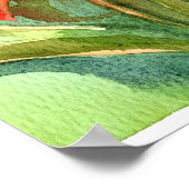 Poster Écriture de jardin Luc 12:27 Fleurs d'hémérocalle (Coin)