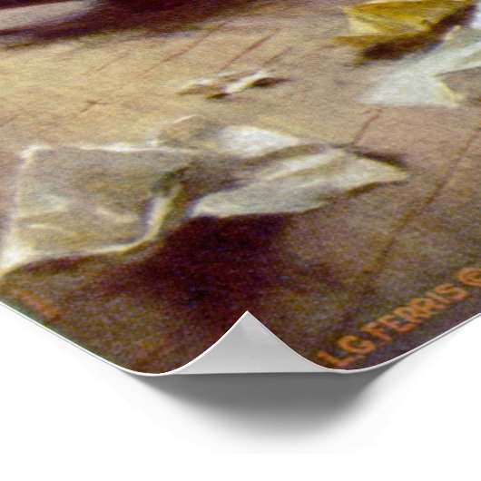 Poster Écriture de la Déclaration d'indépendance 1776 (Coin)