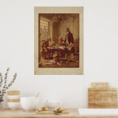Poster Écriture de la Déclaration d'indépendance par Ferr (Cuisine)