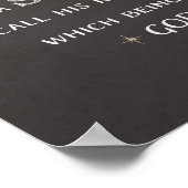 Poster Écriture de Noël - Voici Emmanuel (Coin)