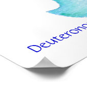 Poster Écriture De Salle D'Enfants, Dieu Vous Aime, Ours  (Coin)