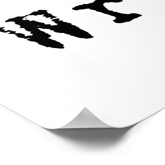 Poster Écriture du sommeil de l'alimentation (Coin)