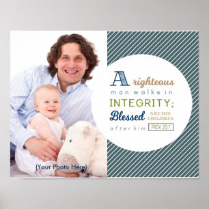 Poster Écriture et Fête des pères photo