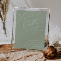 Écriture Fantaisiste | Vert Sauge Cette Bougie Brû