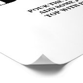 Poster Écriture Fête des mariées de la barre Mimosa (Coin)