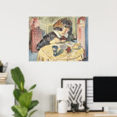 Poster Ecriture fille (Sonia Gramatte) par Walter Gramatt (Bureau à domicile)