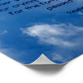 Poster Écriture inspirante Ange de la révélation (Coin)