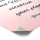 Poster Écriture Inspirationnelle, Proverbes 16:3 (Coin)