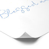 Poster Écriture Jean 20:29 Bible Verse Bouquet (Coin)