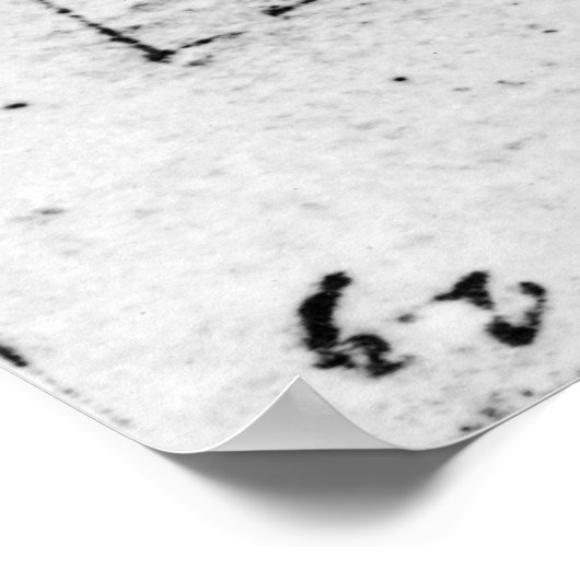 Poster Écriture manuscrite de Léonard de Vinci (Coin)