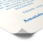 Poster Écriture manuscrite Whimsical Audio Mariage (Coin)