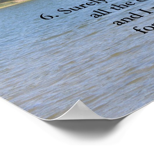 Poster Écriture Modèle, Psaume 23 (Coin)