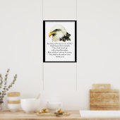 Poster Écriture Motivationnelle Attente sur l'aigle Seign (Cuisine)