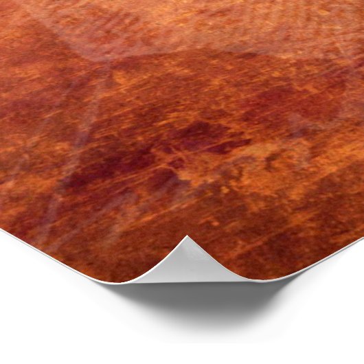 Poster Écriture papier (Coin)