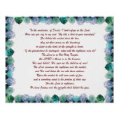 Poster Écriture, Psaume 11, Verse de la Bible, (Devant)