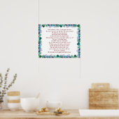 Poster Écriture, Psaume 11, Verse de la Bible, (Cuisine)