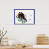 Poster Écriture Psaume 61:2 Encourageant Aquarelle Animal (Cuisine)