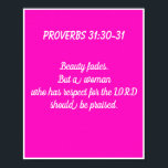 Poster Écriture religieuse verse mur de conférence pour f<br><div class="desc">Écriture religieuse verse femmes conférence poster murale</div>