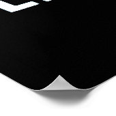 Poster Écriture vintage (Coin)