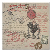 Écriture vintage de français Paris Typographie de