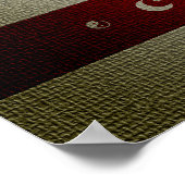 Poster écritures hindoues : énoncé de l'objet (Coin)