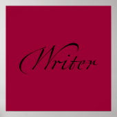 Poster Écrivain (Devant)