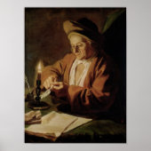 Poster Écrivain âgé (Devant)