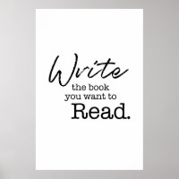 Écrivez le livre que vous voulez lire citation mur