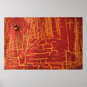 Poster Ecrouler la vieille peinture sur une plaque d'acie