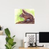 Poster Écureuil (Bureau à domicile)