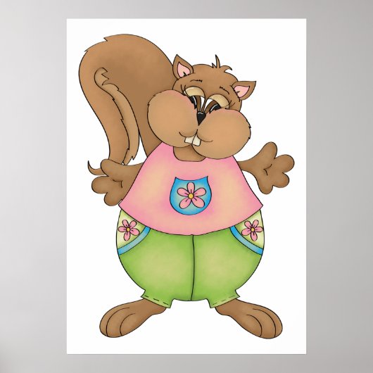 Poster écureuil (Devant)