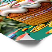 Poster Écureuil adorable d'anniversaire (Coin)