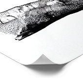 Poster Écureuil - Art Archivé Imprimer (Coin)