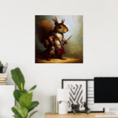 Poster Écureuil barbare (Bureau à domicile)