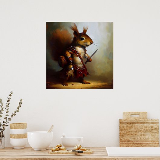 Poster Écureuil barbare (Cuisine)