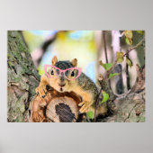 Poster Écureuil chic (Devant)