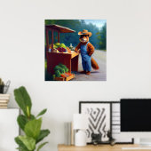 Poster Écureuil de la chaussée (Bureau à domicile)