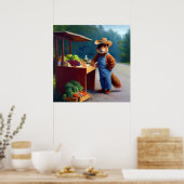 Poster Écureuil de la chaussée (Cuisine)