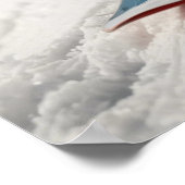 Poster Écureuil de snowboard Heure d'hiver Animaux Whimsi (Coin)