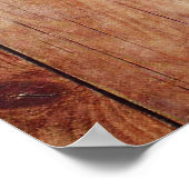 Poster Écureuil drôle sur bois (Coin)