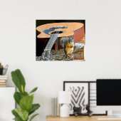Poster Écureuil et guitare (Bureau à domicile)