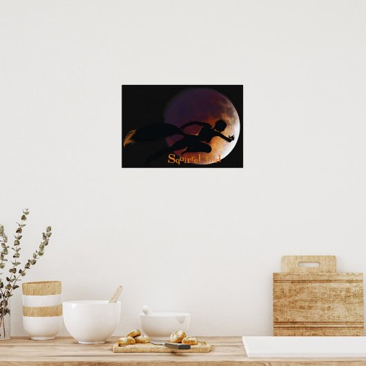 Poster Écureuil imbattable fille (Cuisine)